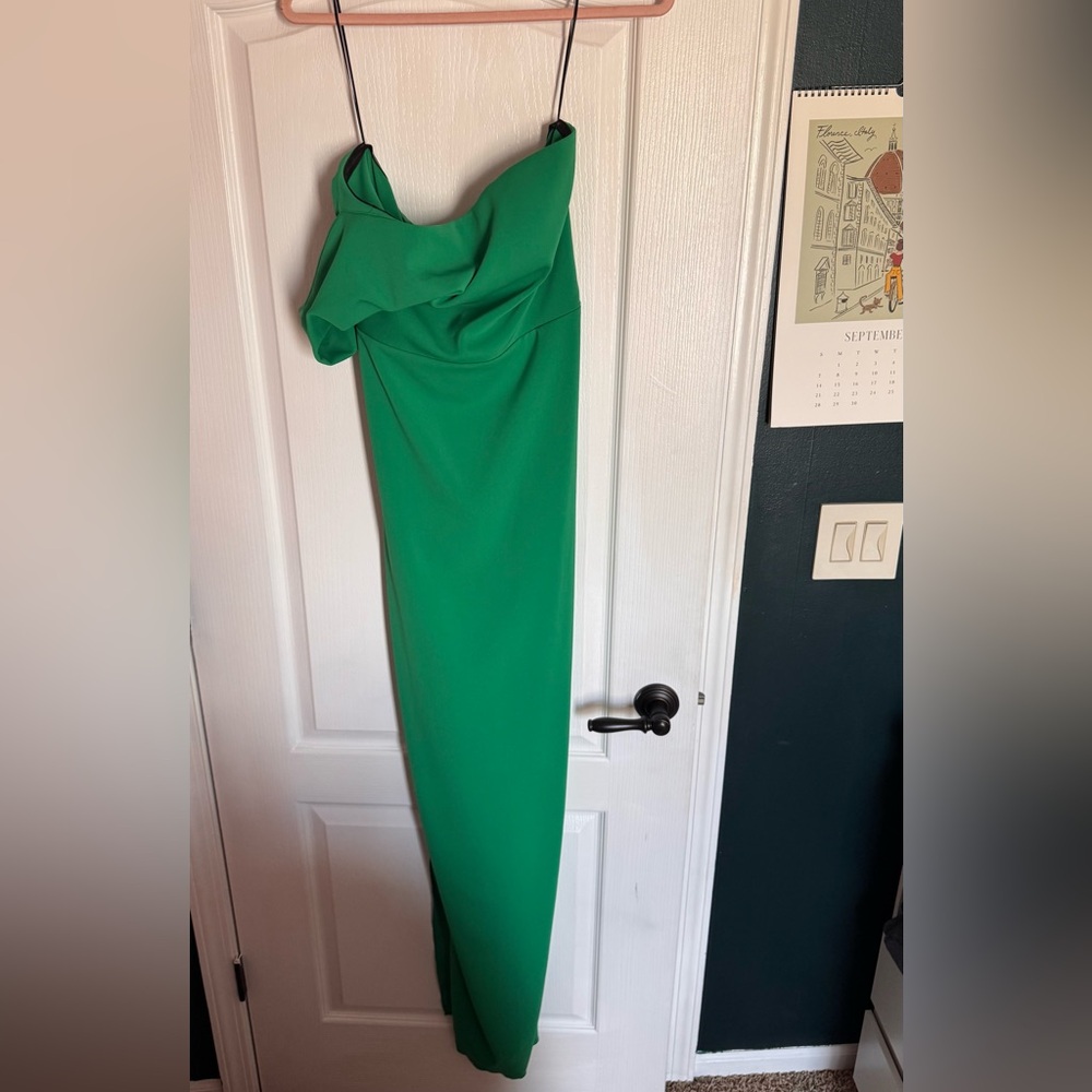 Aida green formal gown - beautiful show stopper in the back - NWT - sz 12